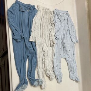 2-WAY ZIPPER CARTER’S AND CLOUD ISLAND Footed One-Piece Pajamas - 3-Pack Style